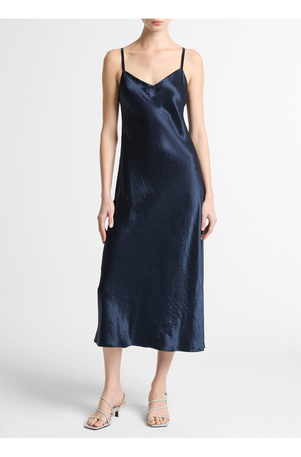 V-Neck Slip Dress in Coastal