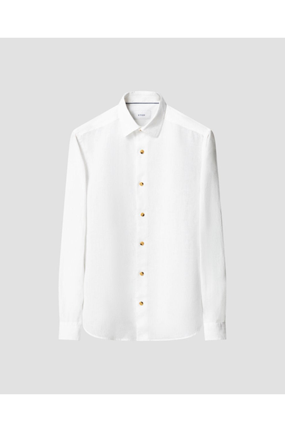 Solid Linen Shirt in White