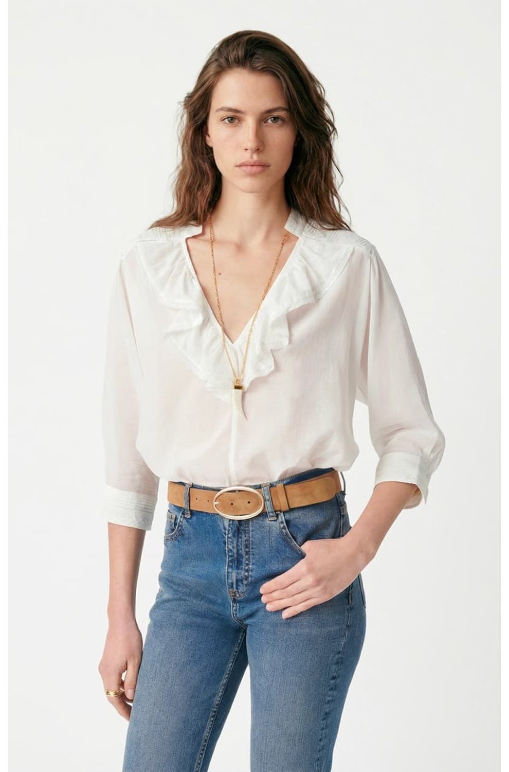 Grenet Blouse in Blanc