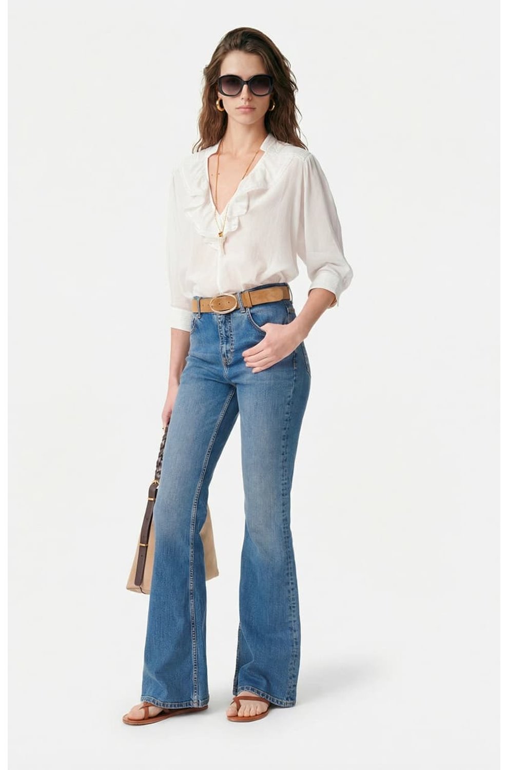 Grenet Blouse in Blanc