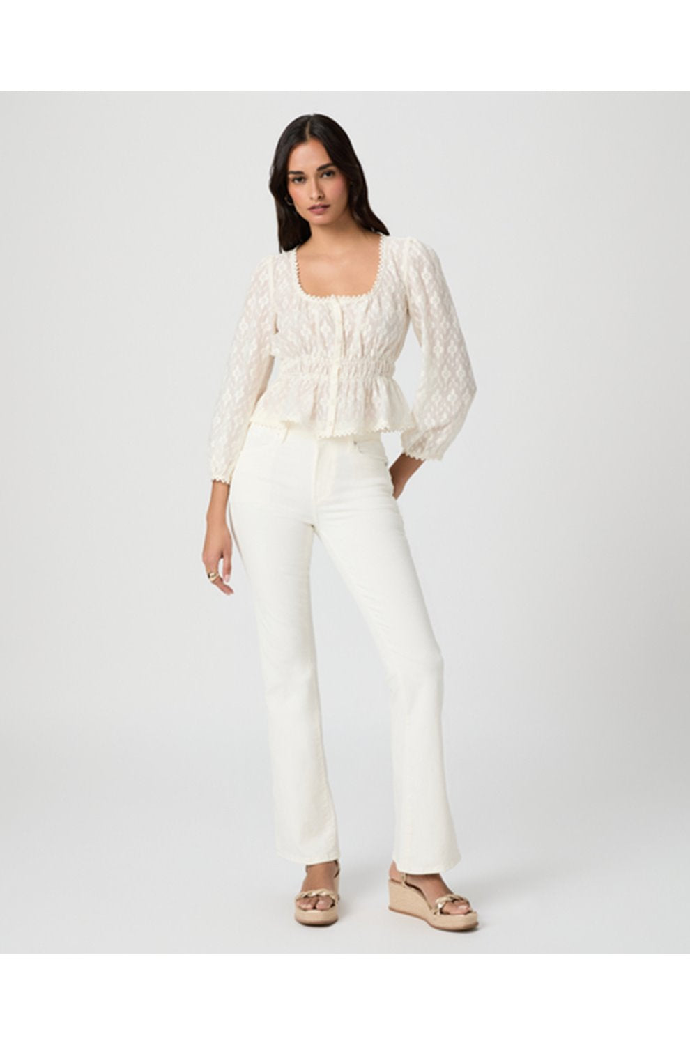 Jay Blouse in Antique White