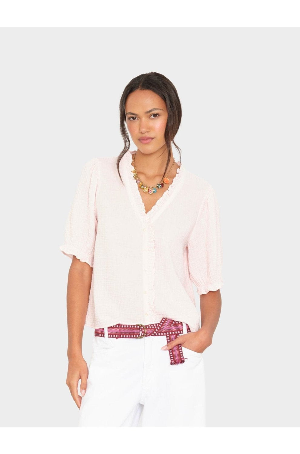Jenna Shirt in Pink Dawn