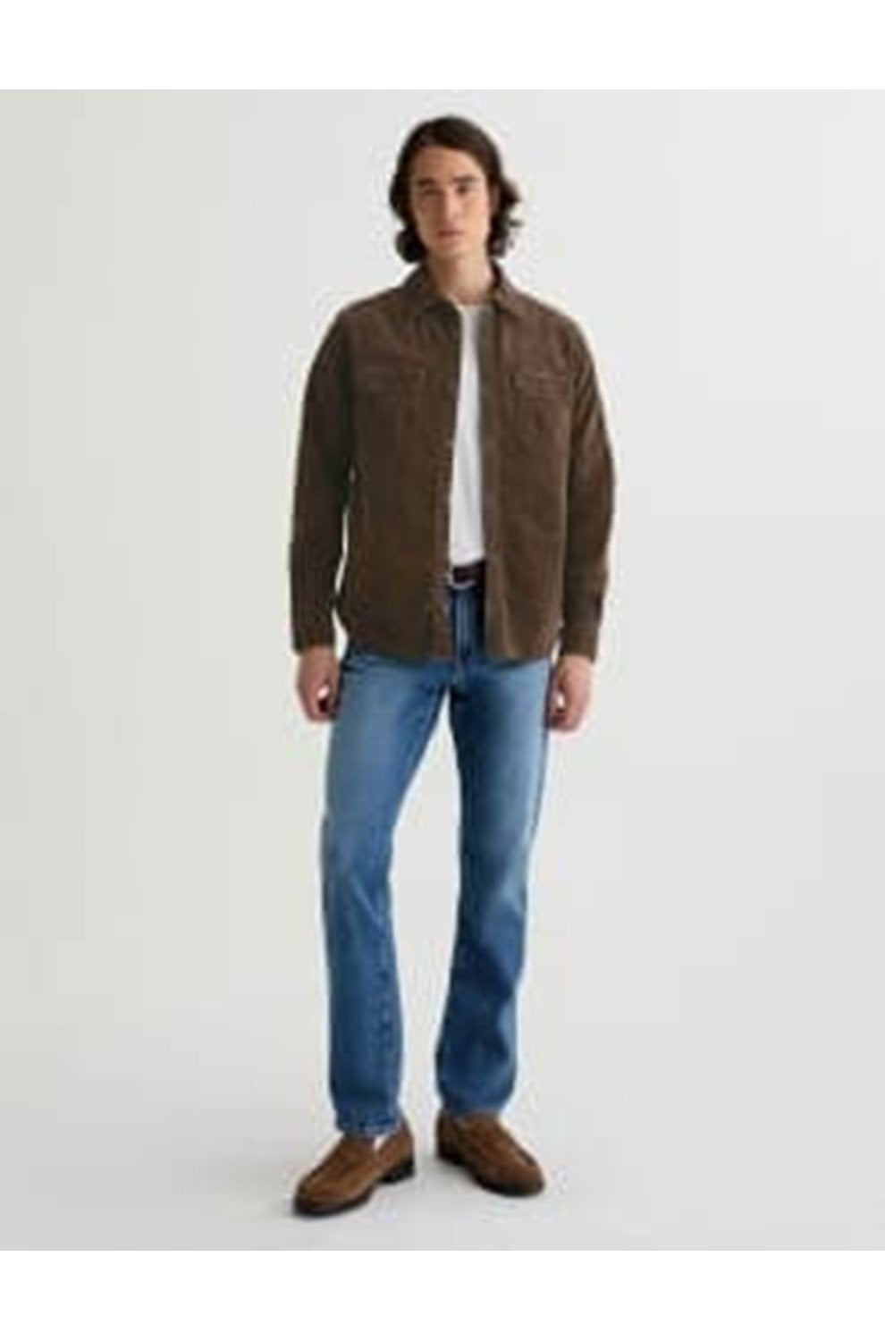 Curtis Work Shirt in Raw Umber