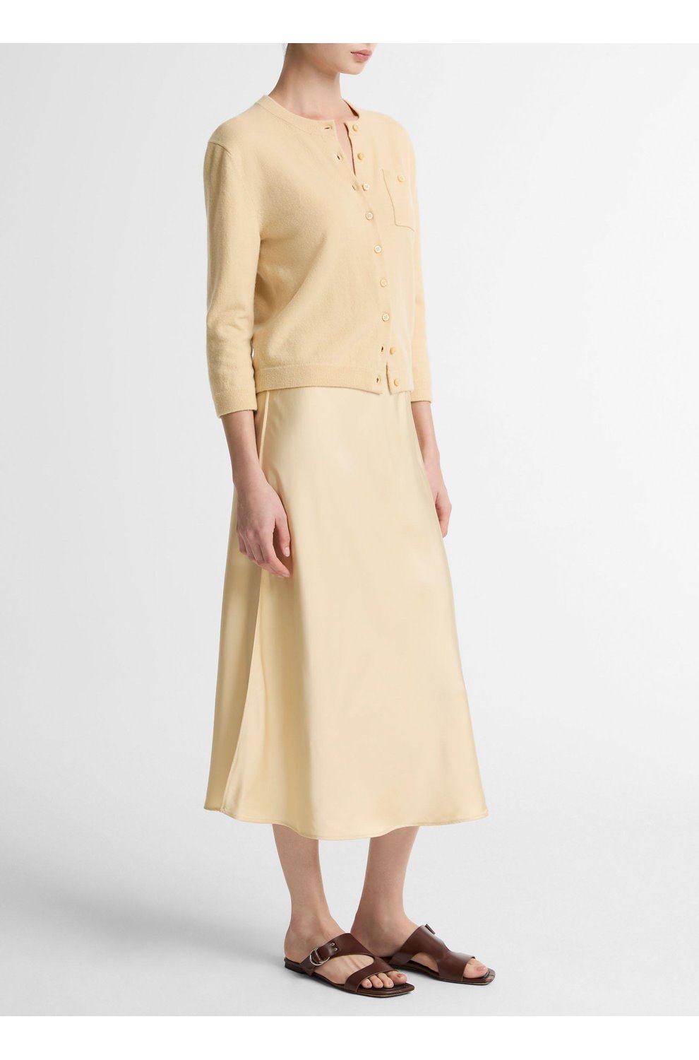 Pull On Slip Skirt in Chamomile