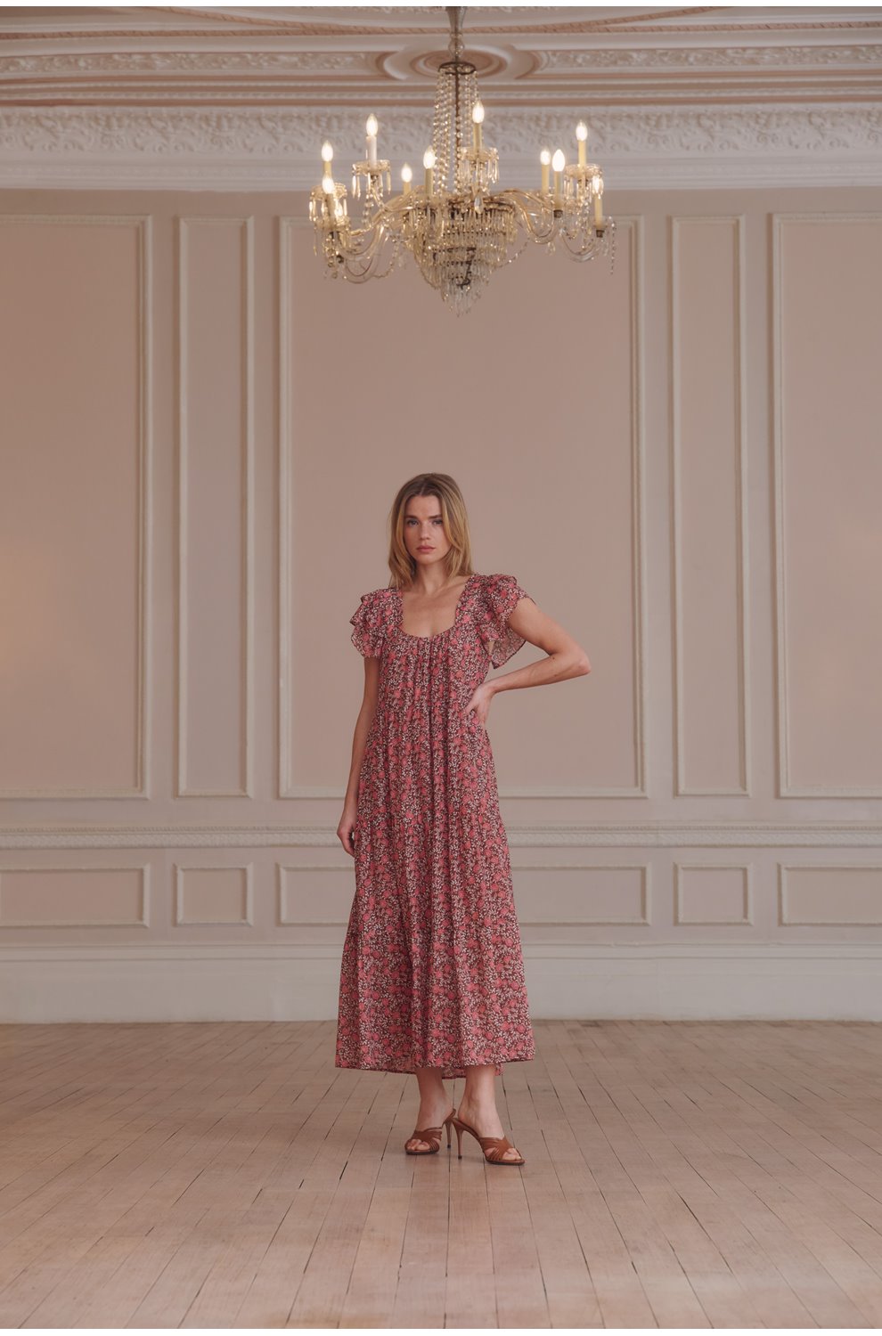 Jaynie Dress in Sienna Petals