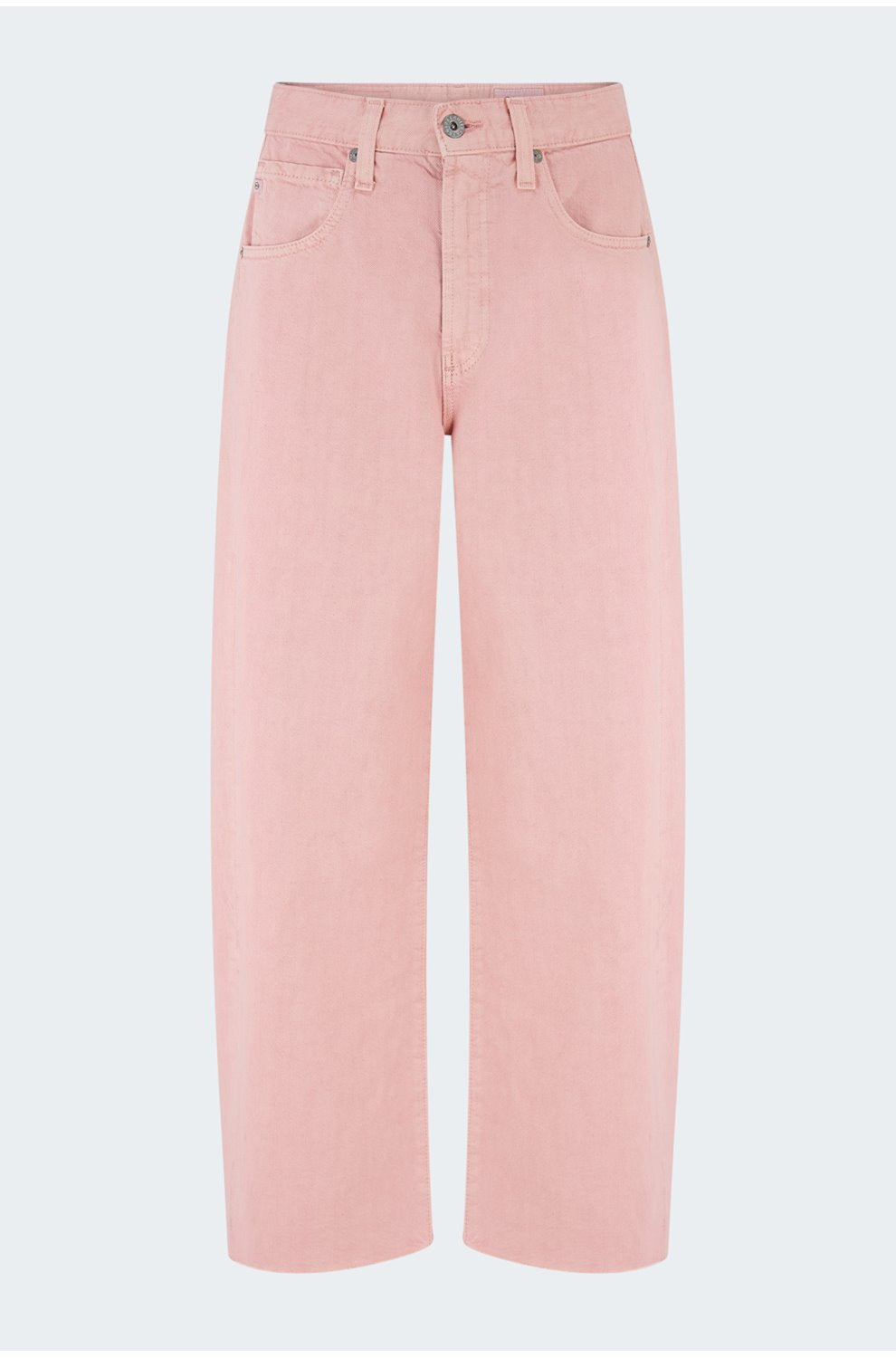 Hattie Crop Barrel Leg in Sulfur Sparkling Rose