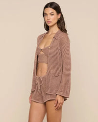 Mariana Knit Cardigan in Hazelnut