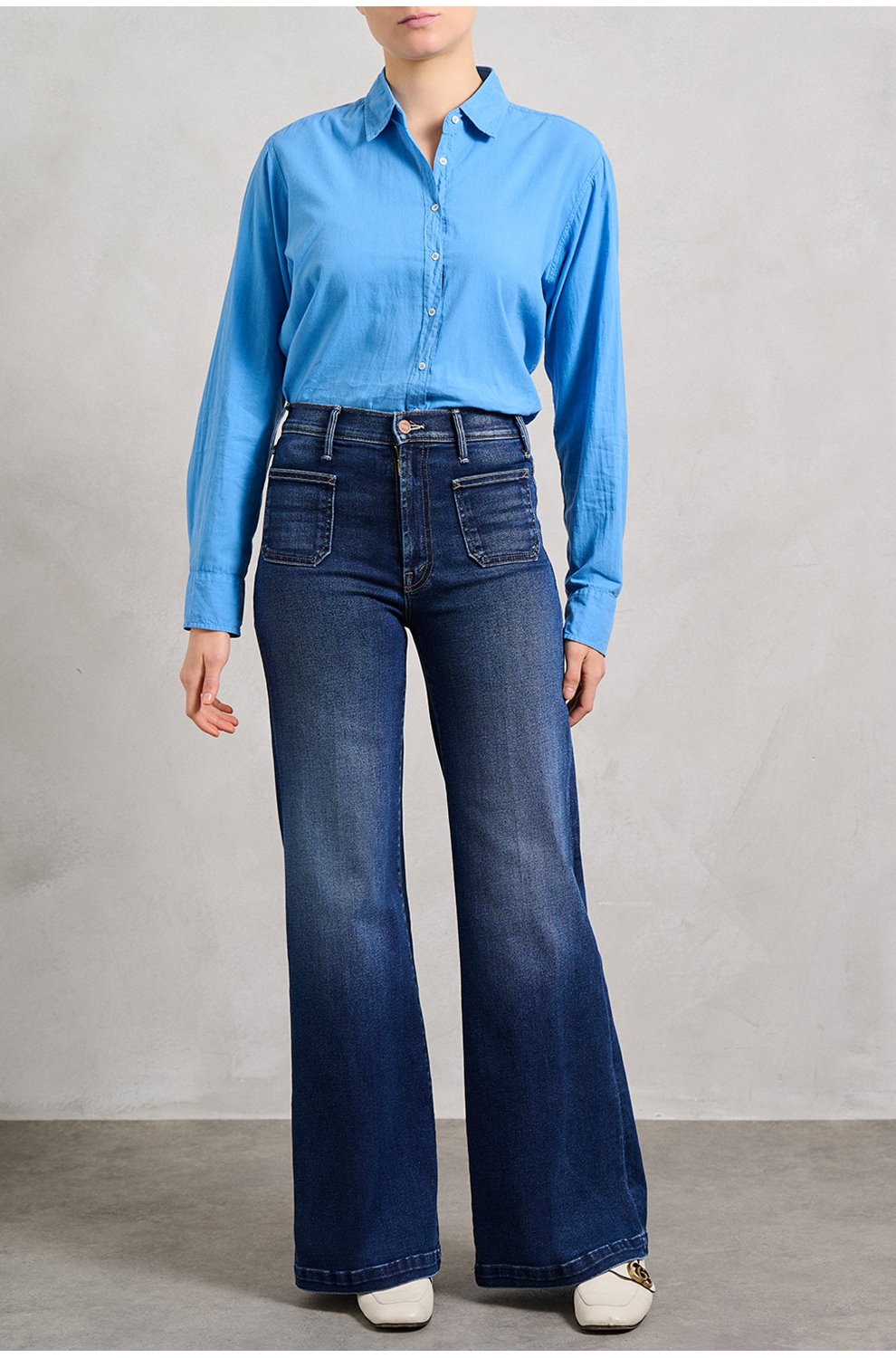 Beau Shirt in Blue Surf