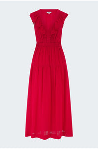 Beaux Dress in Tomato