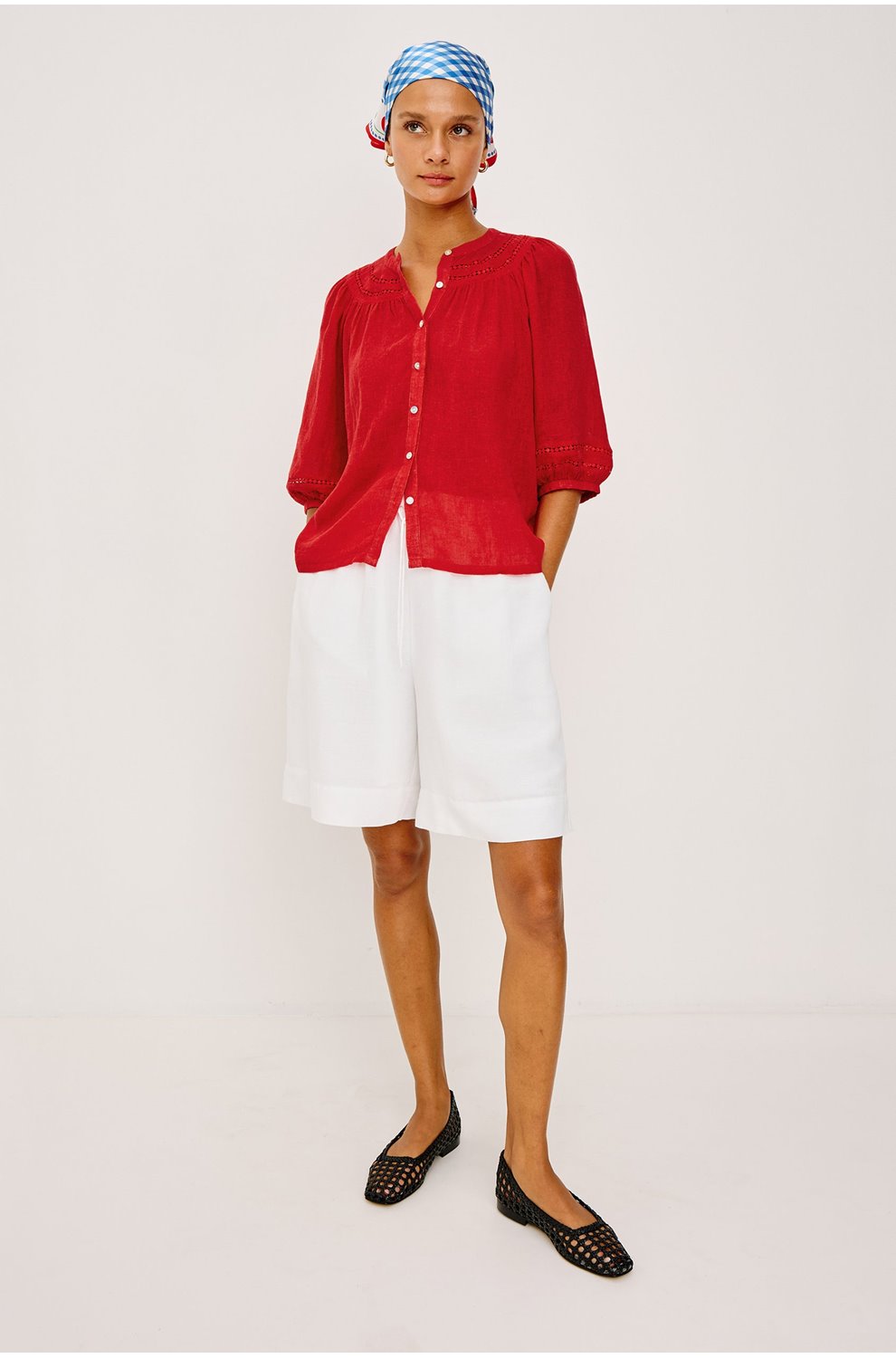 Theia Top in Tomato
