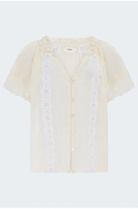 Bianca Shirt in Beige Cream