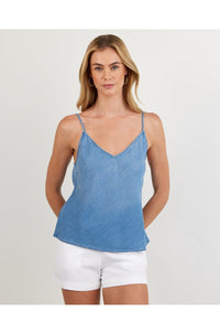 Clean Cami in Indigo Harbour Wash