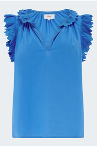 Bexie Top in Capri Blue