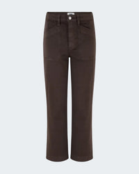 Quincy Ankle Straight Trouser in Rich Chocolate