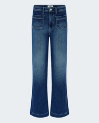 Leenah Wide Jean with Patch Pockets in Hancock
