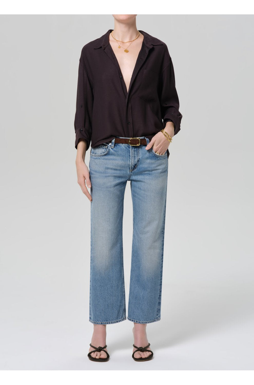 Kayla Shirt in Brown