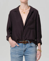 Kayla Shirt in Brown