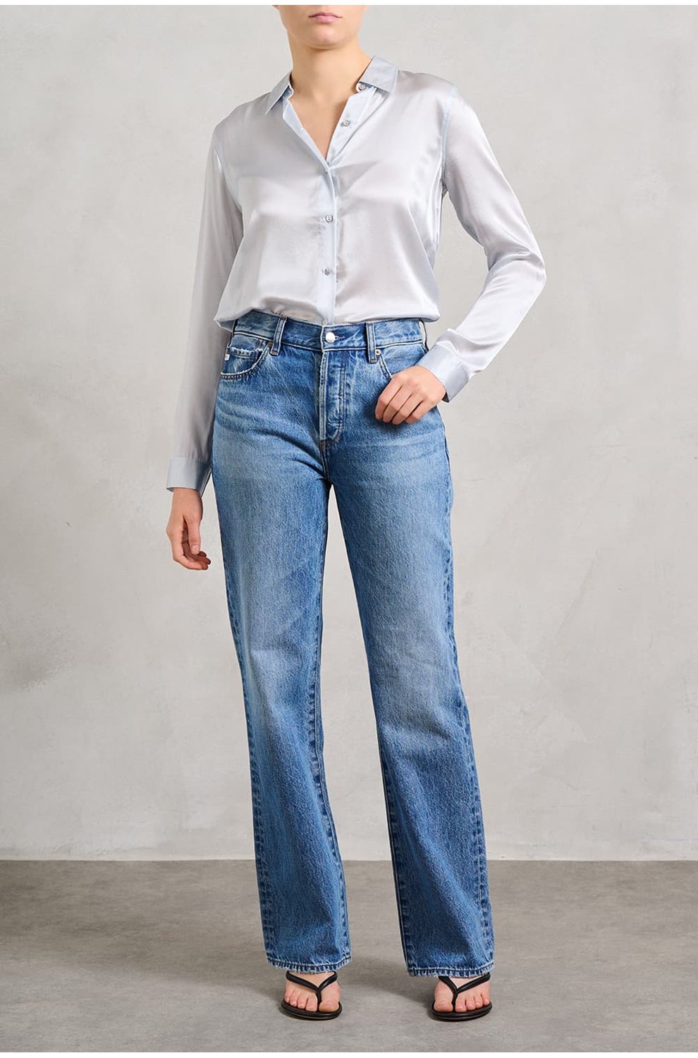 Sydney Wide Leg Jean in Candid