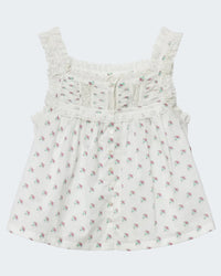 Fidella Top in Posy Calico