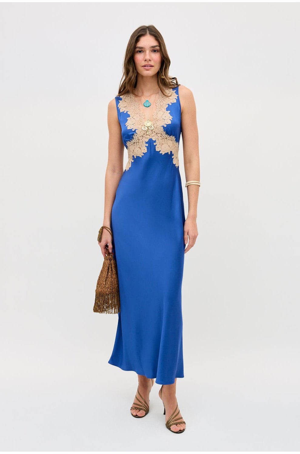 Lysandra Dress in Iris Blue