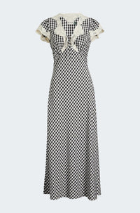 Amari Dress in Beth Check Black
