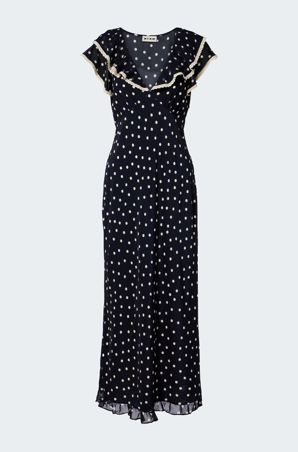 Bethea Dress in Layla Dot Navy