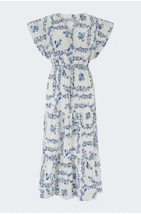 Roza Dress in Ceramic Floral
