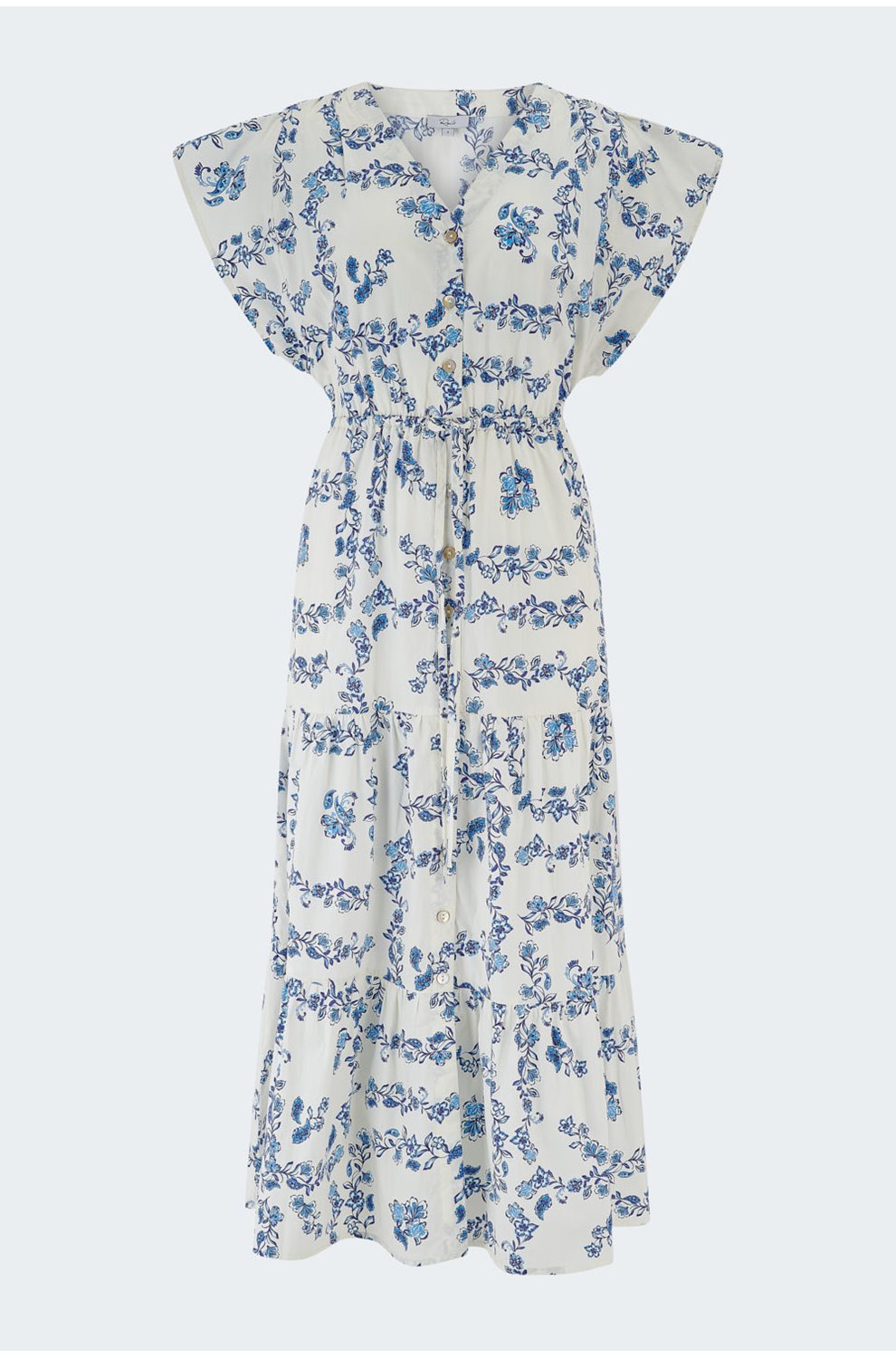 Roza Dress in Ceramic Floral
