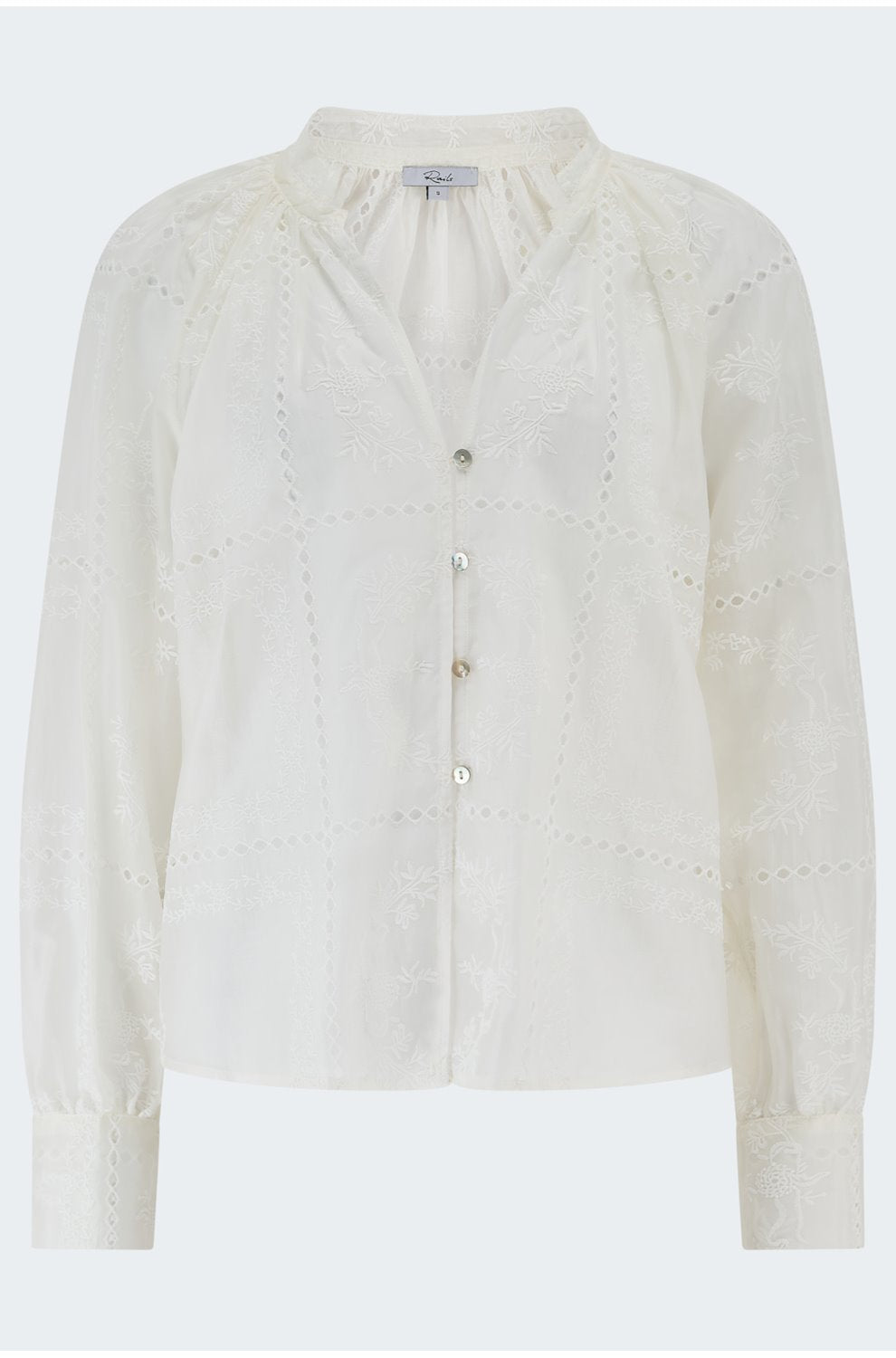 Francine Blouse in Ivory Hankerchief