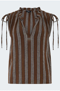 Sosa Top in Oak Stripe