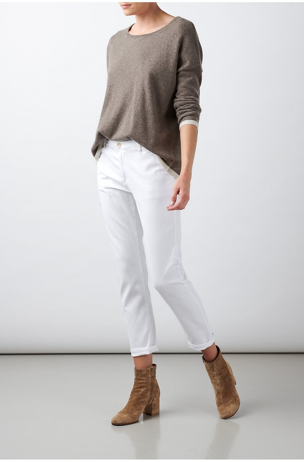 Caden Trouser in White