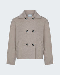 Double Button Jacket in Beige