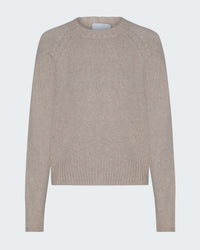 Crew Neck Sweater in Beige