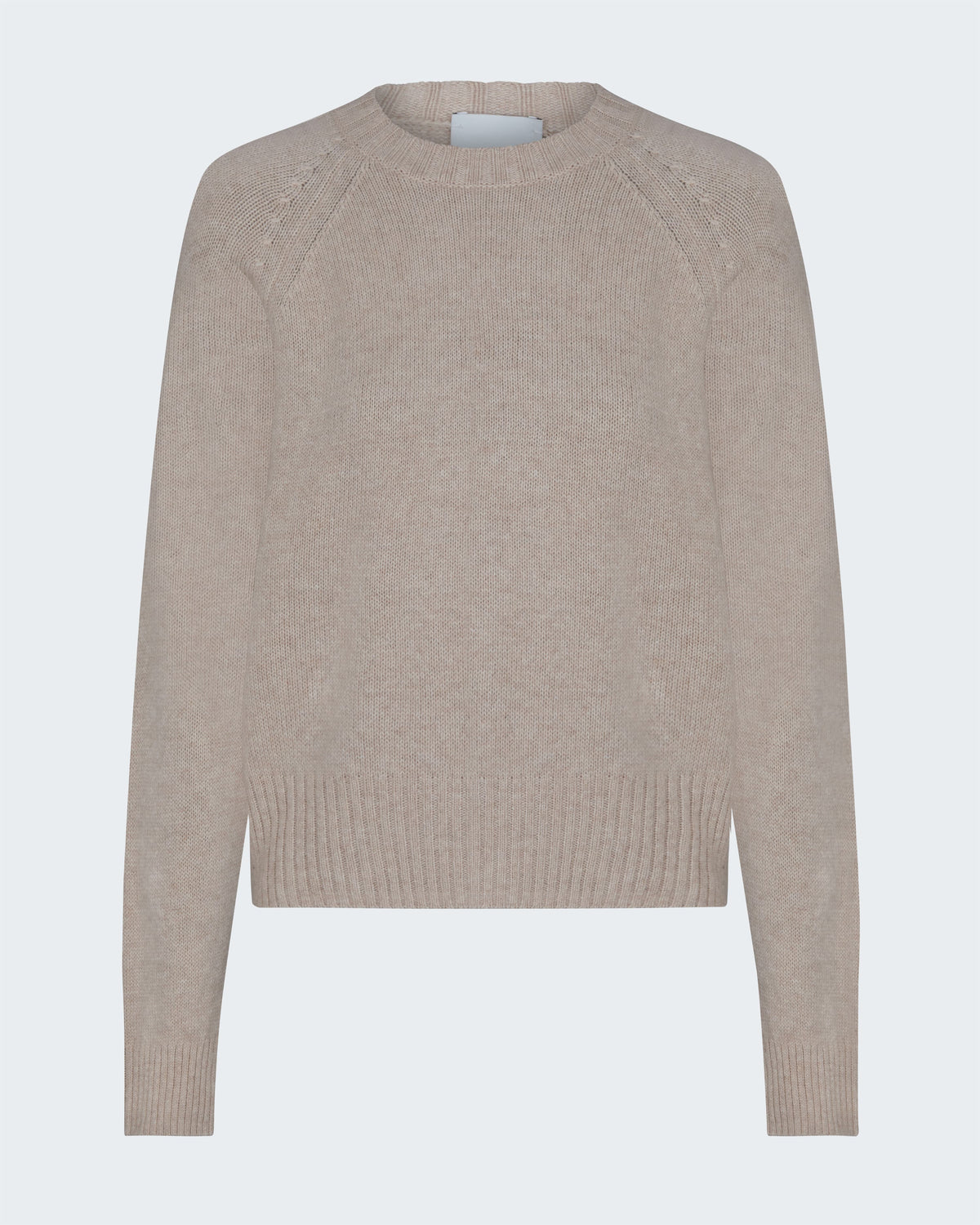 Crew Neck Sweater in Beige