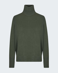 Mock Neck Sweater in Khaki