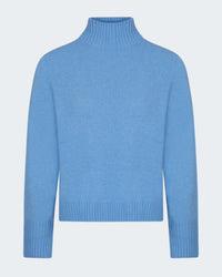 Mockneck Sweater in Blue
