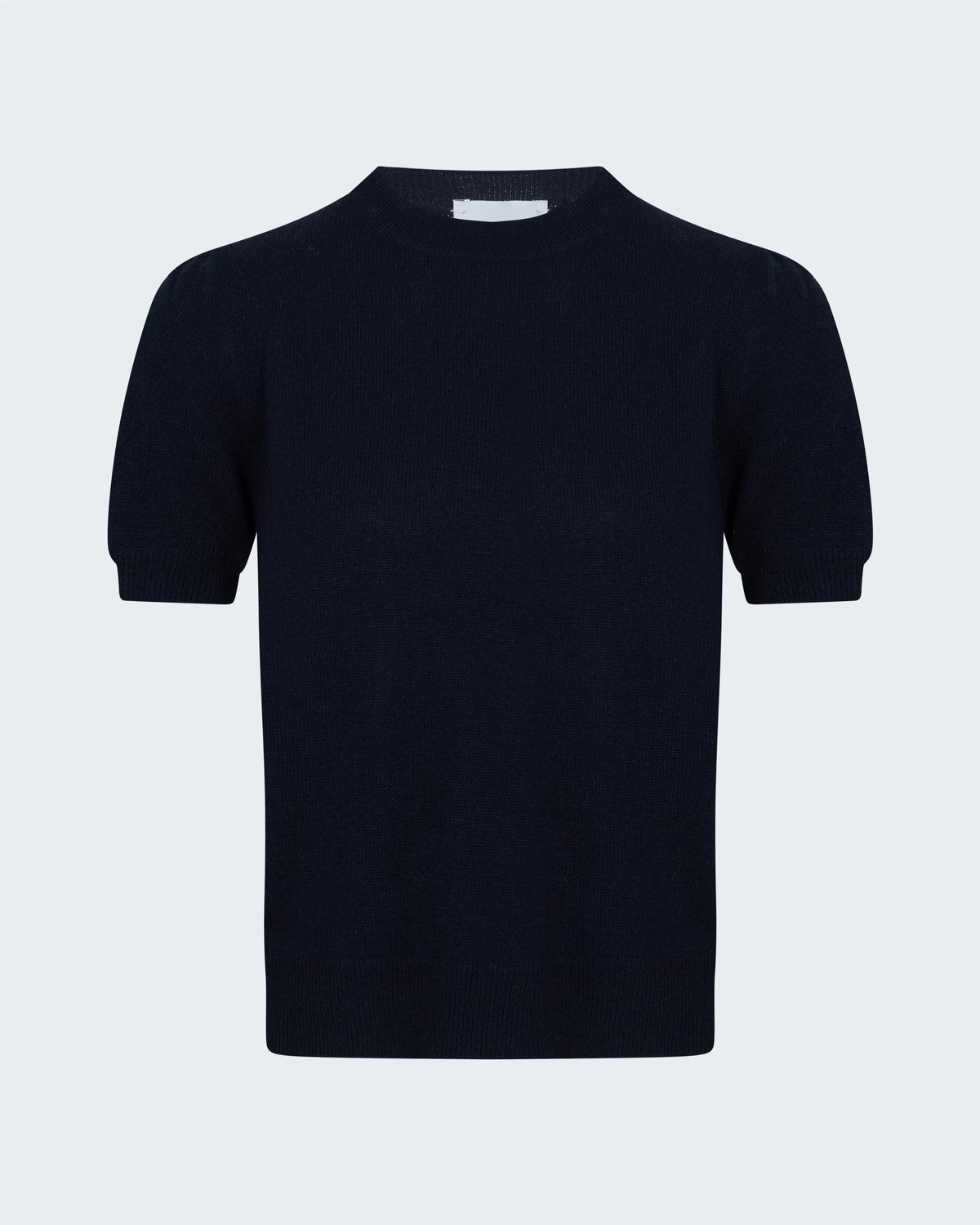 Cashmere Short Sleeve Crew in Navy