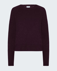 Crew Neck Sweater in Aubergine