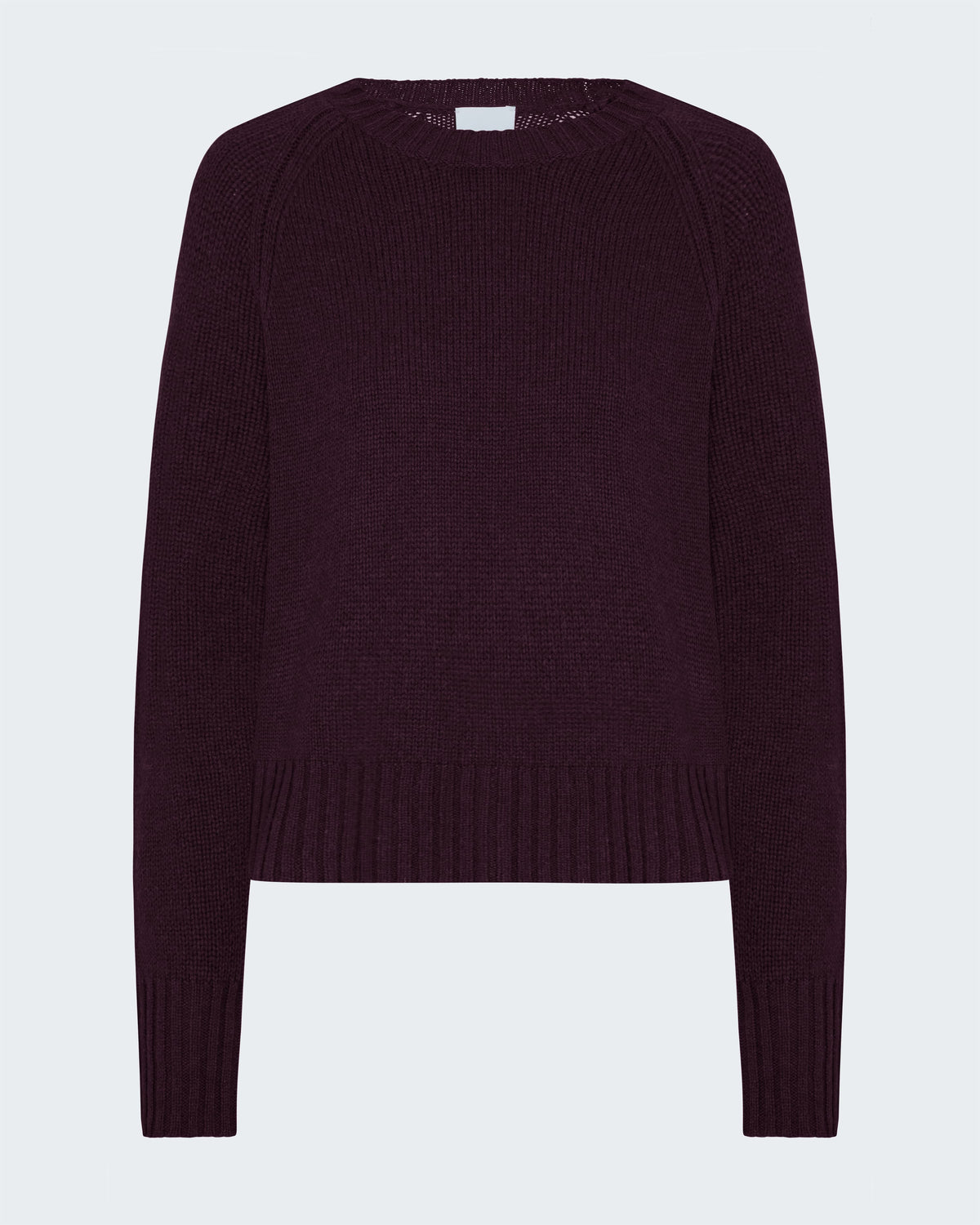Crew Neck Sweater in Aubergine