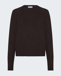 Crew Neck Sweater in Chocolate