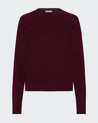 Crew Neck Sweater in Burgundy