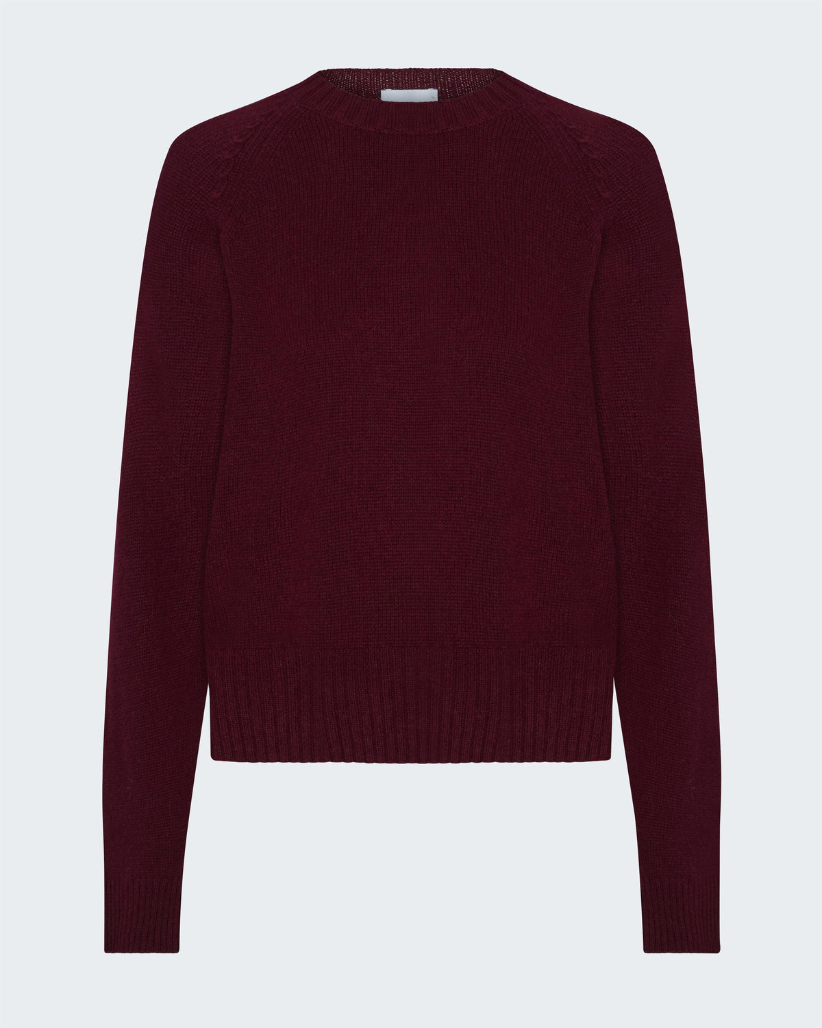 Crew Neck Sweater in Burgundy