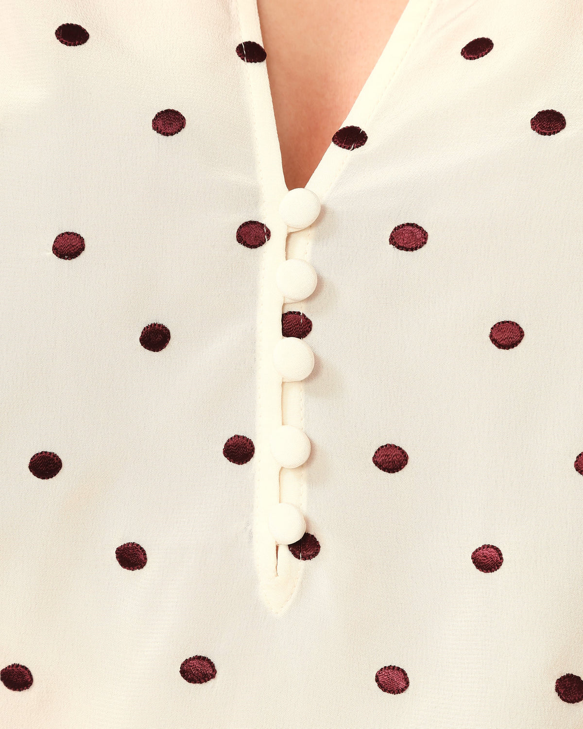 The Ballet in Embroidered Spot Cream Wine Tasting
