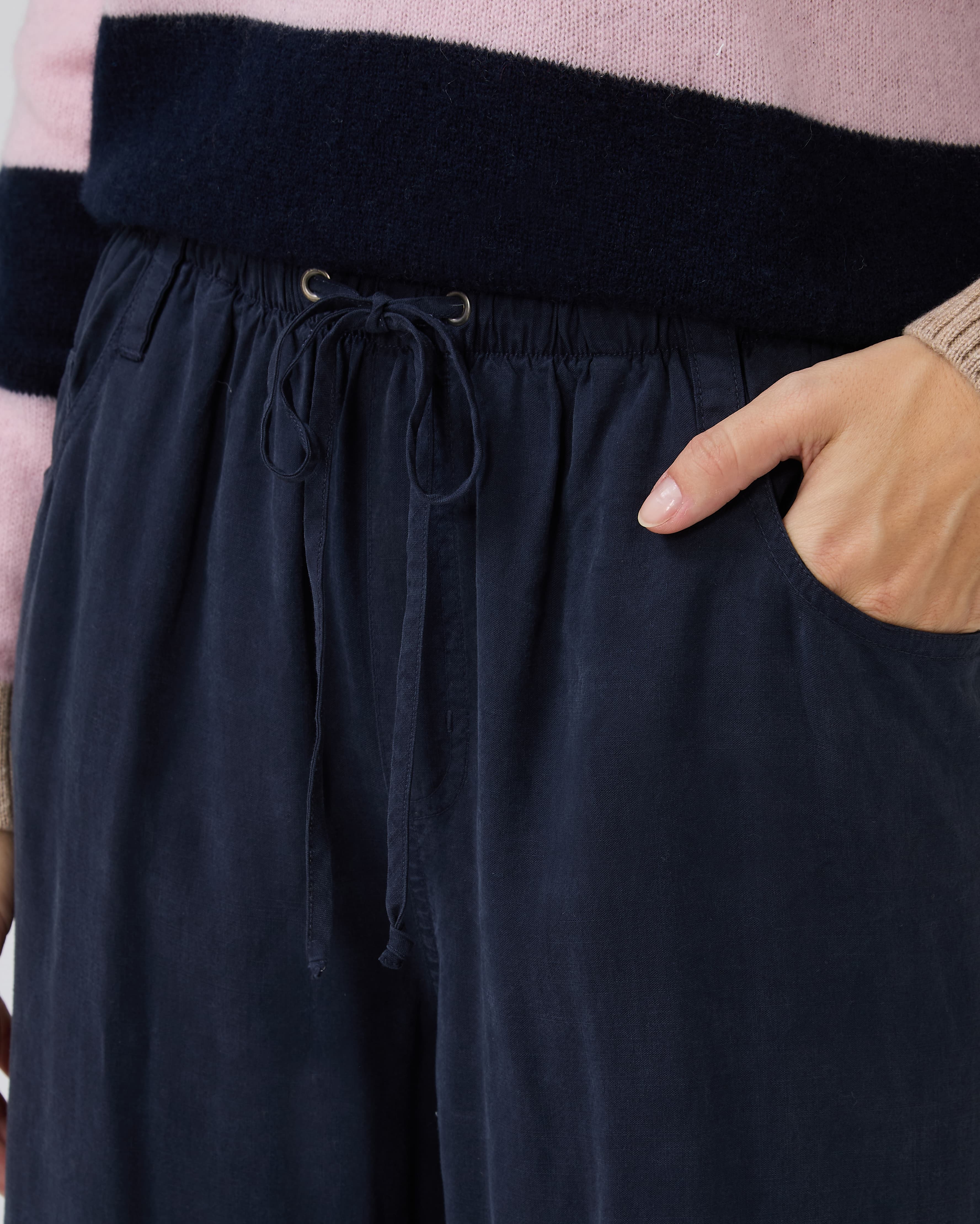 Drawstring Trouser in Endless Sea