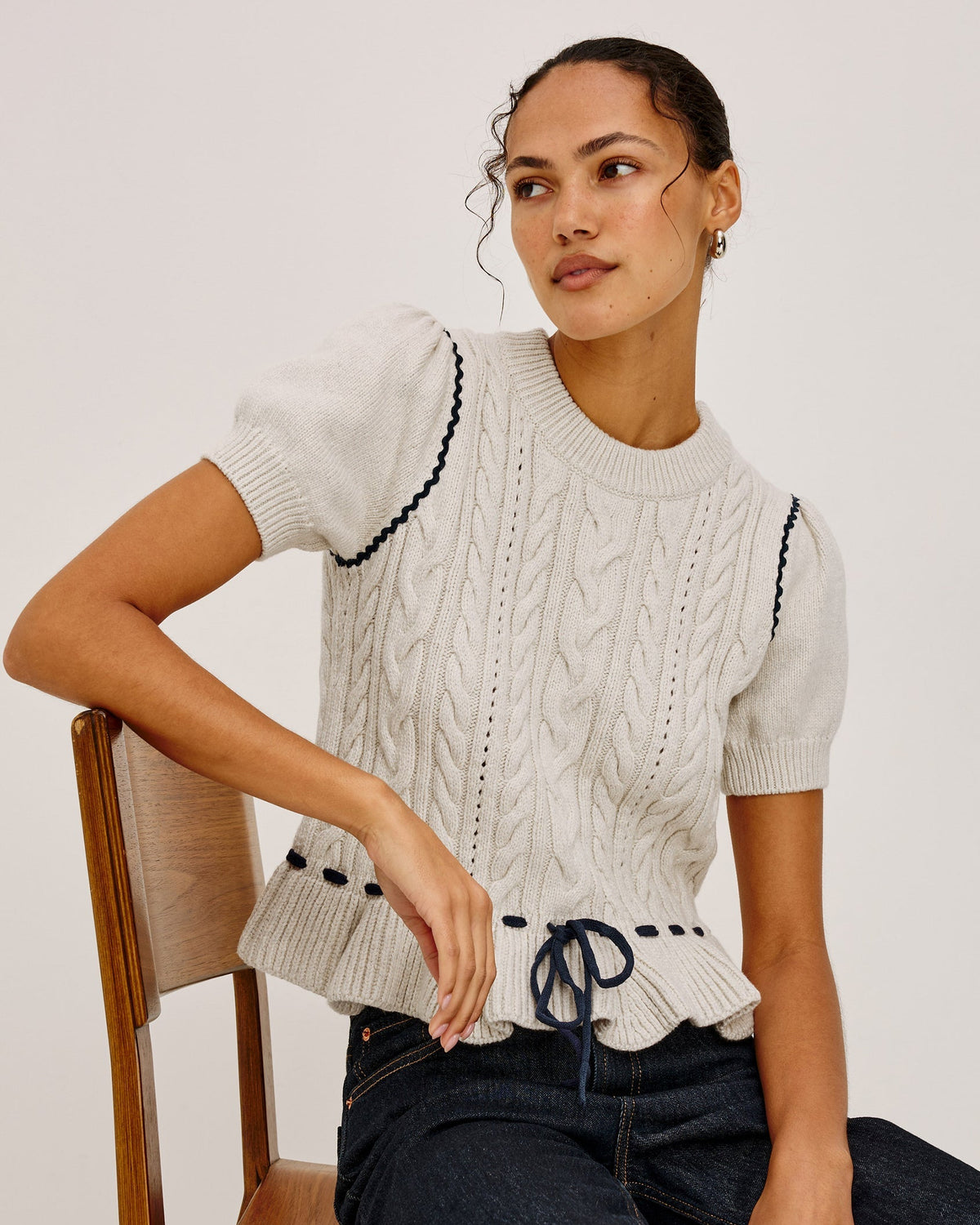 Chandi Sweater in Heather Oat