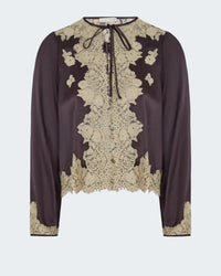 Lucine Top in Equestrian Brown