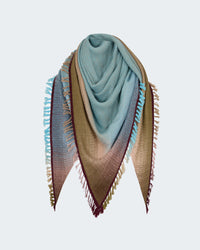 Jade Triangle Scarf in Turquoise