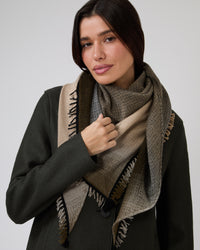 Jade Triangle Scarf in Beike Kaki