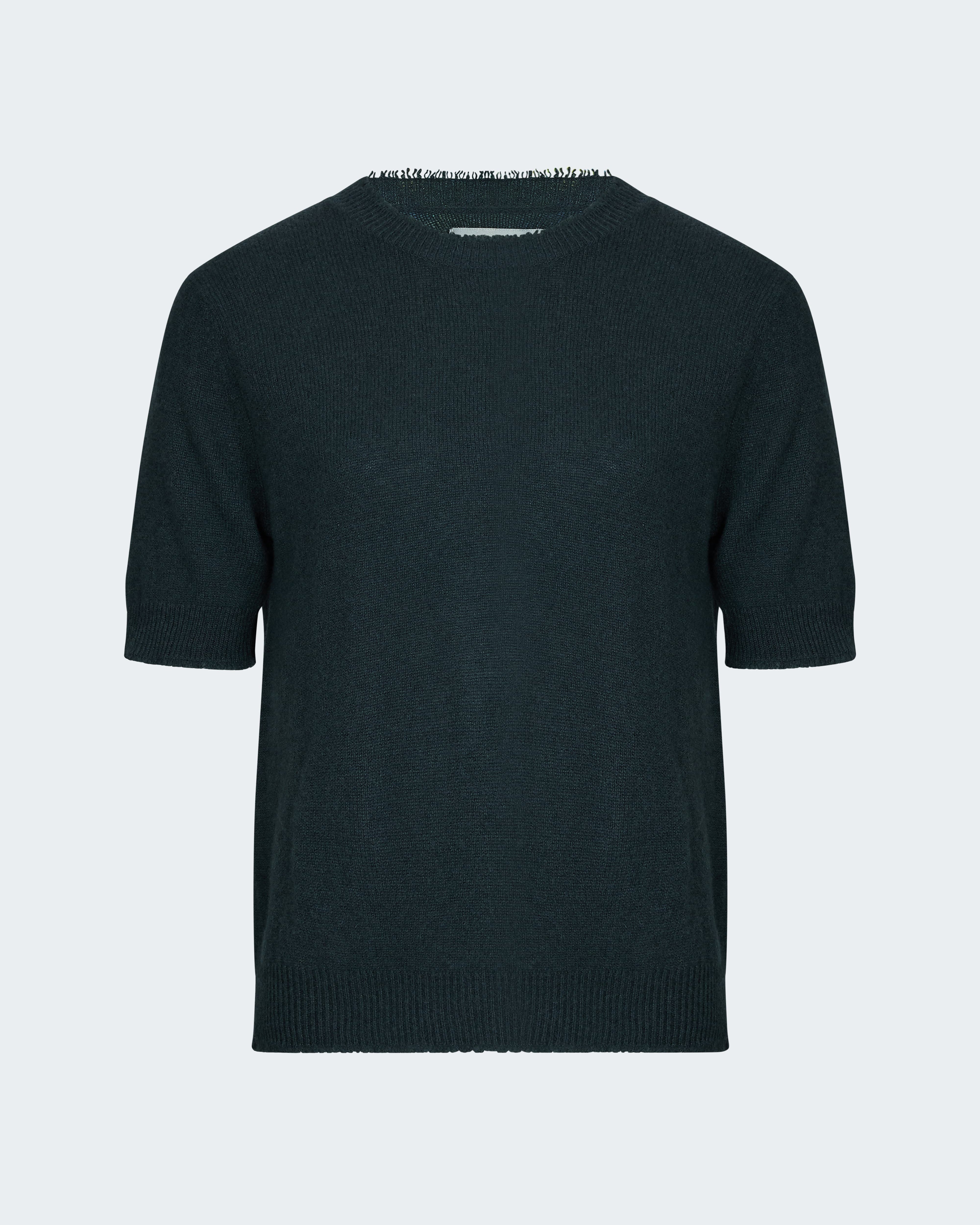 Cashmere Distressed Tee in Breen