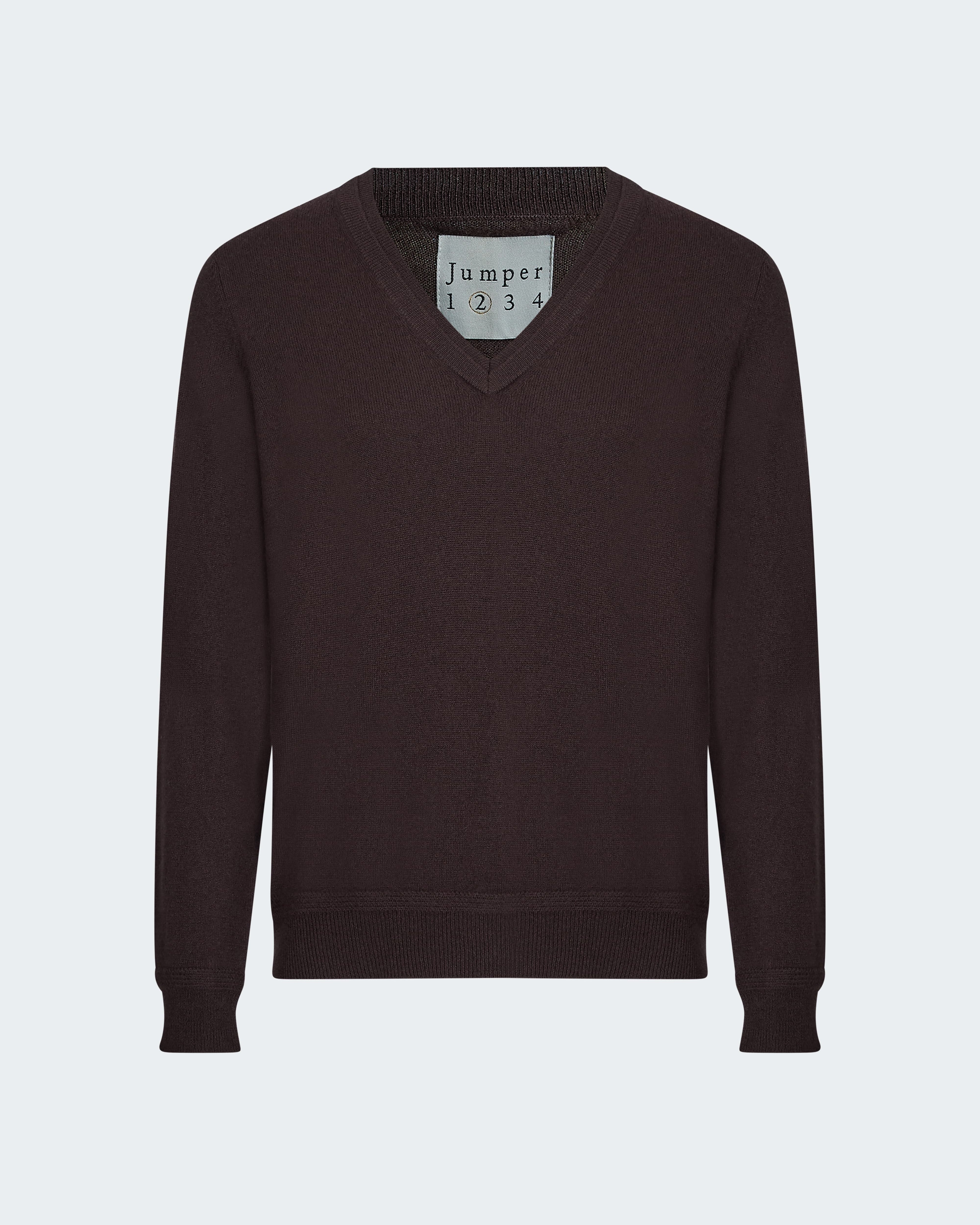 Double V-Neck Sweater in Pluto